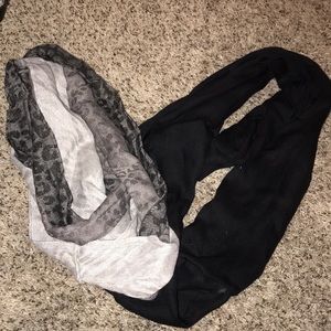 Two cute infinity scarfs!